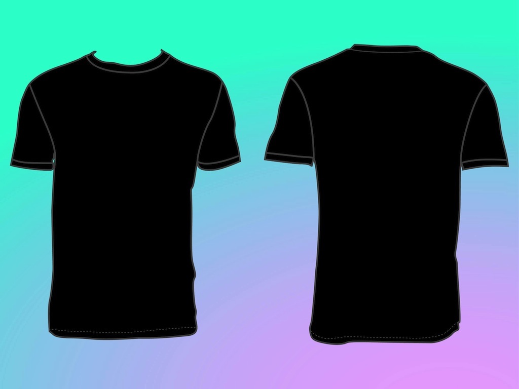 Blank T shirt Front And Back ClipArt Best