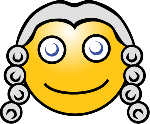 Smiley Magistrate clip art Free Vector