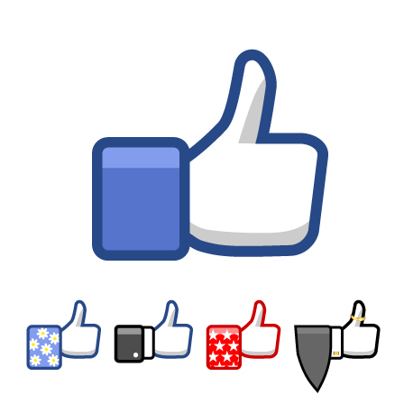 Like And Share On Facebook Clipart