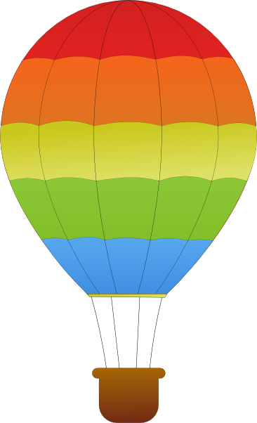 Hot Air Balloon Clip Art Cartoon - Free Clipart Images