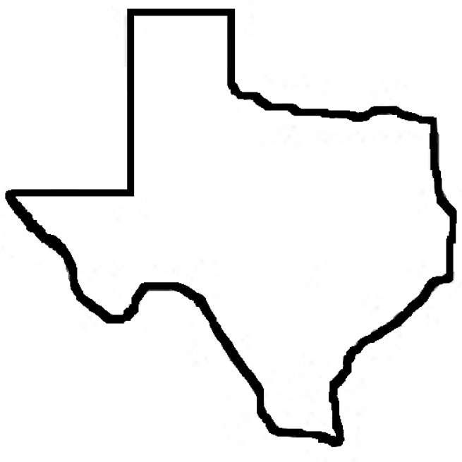 Texas Outline Clip Art | Mewarnai