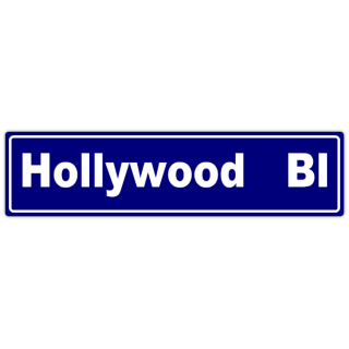Hollywood Street Sign | Famous Street Sign Templates | Templates ...