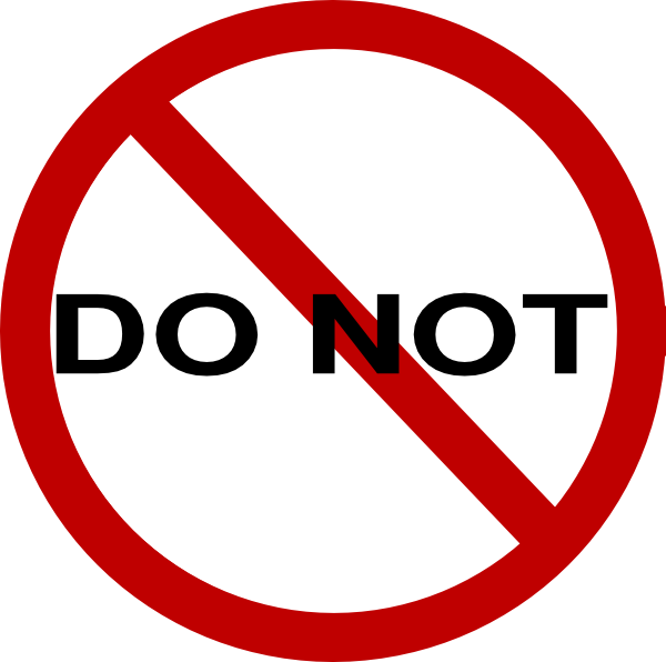 Do Not Sign Clip Art - vector clip art online ...