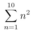 Math summation symbol in LaTeX « timmurphy.