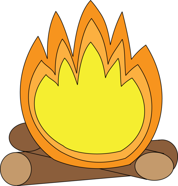 Campfire image - vector clip art online, royalty free & public domain