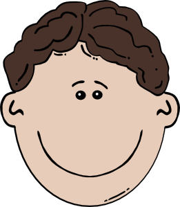 Boy Face Cartoon clip art Free Vector