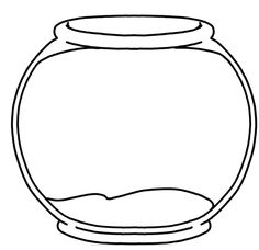 fish bowl coloring pages
