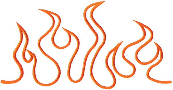 Fire outline clipart
