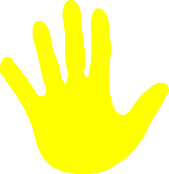 Animated waving hand clipart
