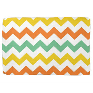 Multi Colored Chevron Kitchen Towels | Zazzle