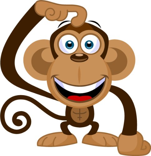 monkey banana cartoon stock vector funny cartoon monkey with ...