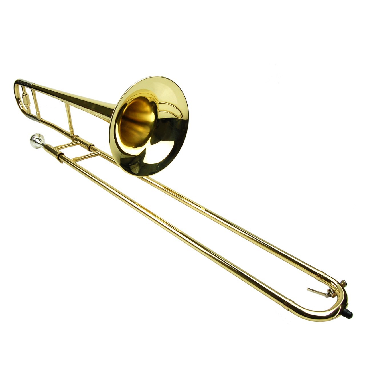 Crystalcello B Flat Gold Slide Trombone with Case