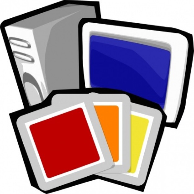 Computer Clipart Black And White - Free Clipart Images