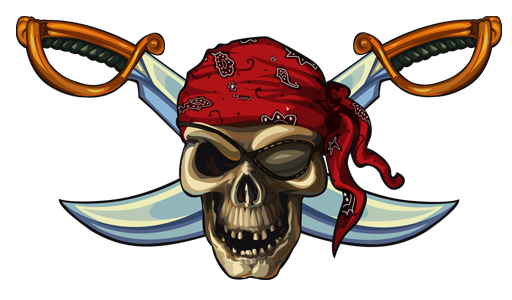 4-Pirate Skull and Crossbone-Vector-Graphics by wickedlymagickal ...