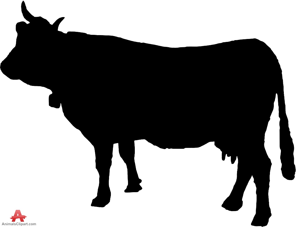 Cow silhouette clip art