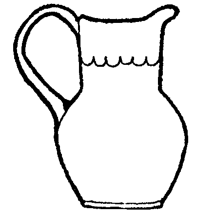 Jug with water clipart