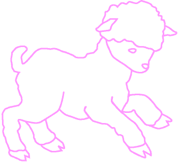 Baby lamb clipart