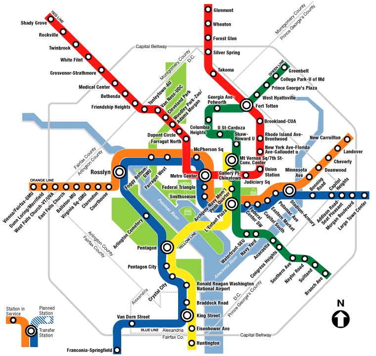 ambitious and combative: DC METRO MAP