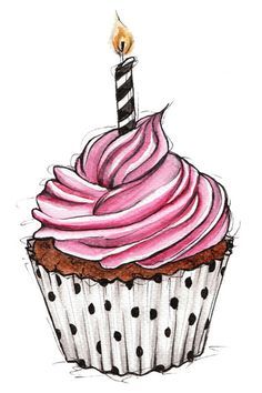 Cupcake Drawing | How To Draw ...