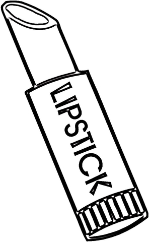 Lipstick coloring page | Free Printable Coloring Pages