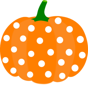 Cute pumpkin clipart polka dot - ClipartFox