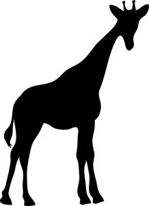 African animal silhouettes clipart