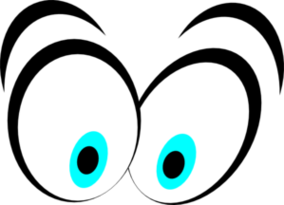 Cartoon Eyes Looking Down Clipart - Free to use Clip Art Resource