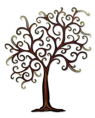 UNICEF Market | Fair Trade Steel Willow Tree Wall Art - Grace of ...