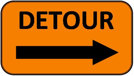 Detour Signs - ClipArt Best