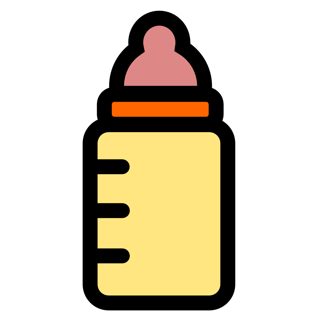 baby bottle icon SVG