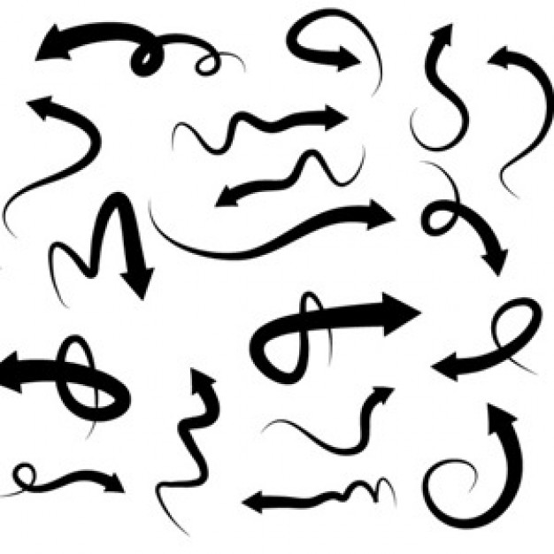 loopy arrow designs silhouette