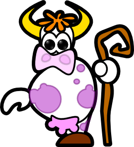 Cow clip art Free Vector