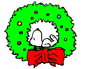 Clipart - Clipart kerst snoopy animaatjes 15