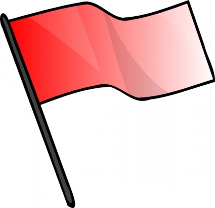 Red Flag clip art Free vector in Open office drawing svg ( .svg ...