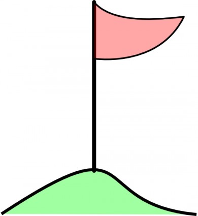 Golf Flag In Hole On Green clip art Vector clip art - Free vector ...