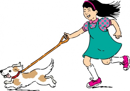 Download Walking Dog clip art Vector Free