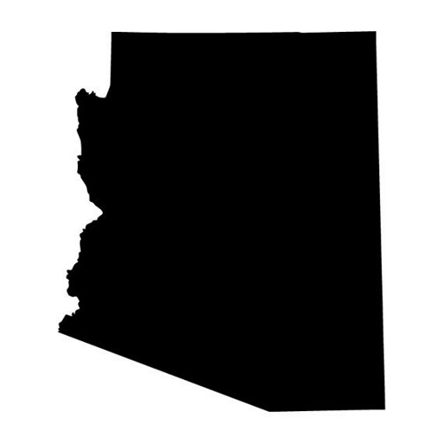 Arizona State Outline Decal - ClipArt Best