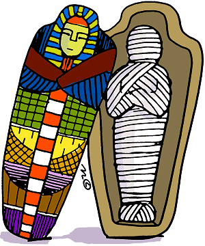 Ancient egypt mummy clipart