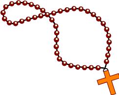 Pray The Rosary Clipart