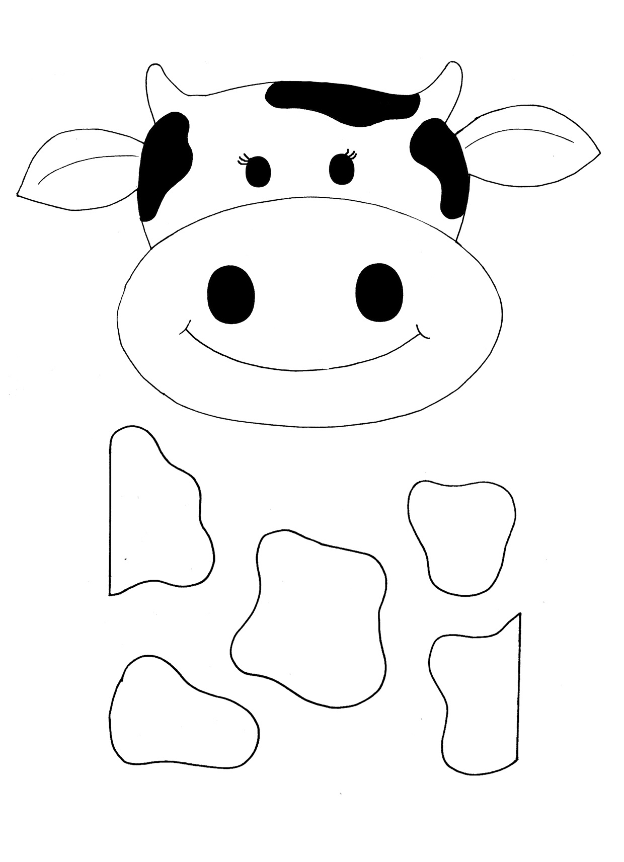 Cow Printable Template Printable Word Searches