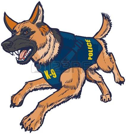 Police dog clipart