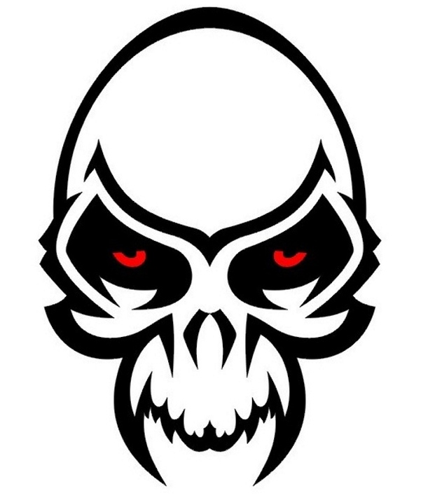 Simple Tattoo Designs Skull Clipart - Free to use Clip Art Resource