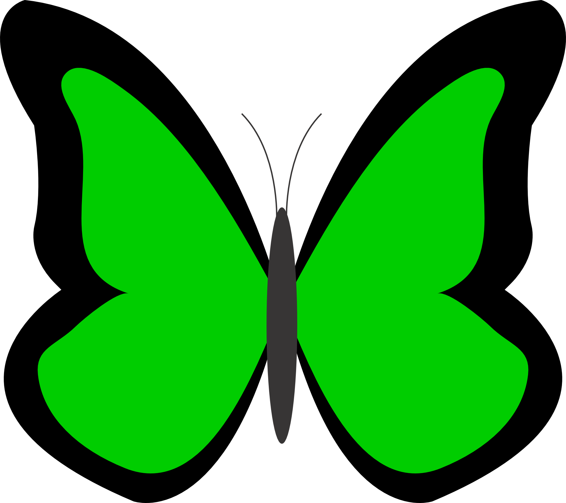Green Butterfly | Free Download Clip Art | Free Clip Art | on ...