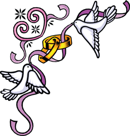 Wedding Border With Doves Clipart - ClipArt Best