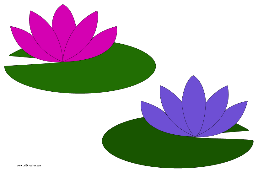 Lily flower clipart icon opacity