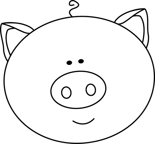 Pig Face Clipart