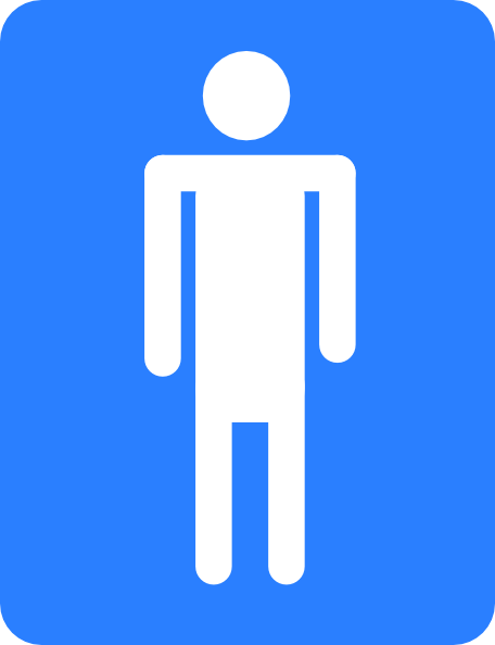 Boys Bathroom Sign Clipart