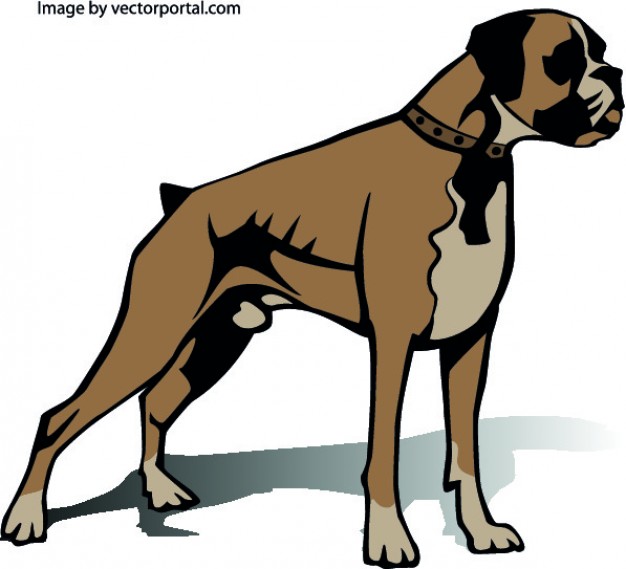 Boxer Dog Silhouette Clip Art Boxers Dog In Different
