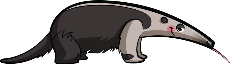 Cartoon Of The An Ant Eater Clip Art, Vector Images ...