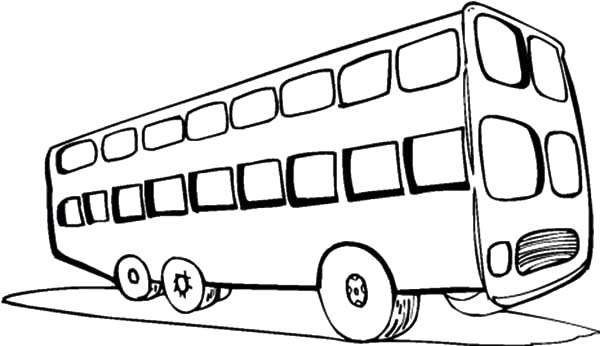 Double Decker Bus Look Like Train Coloring Pages - Free ...